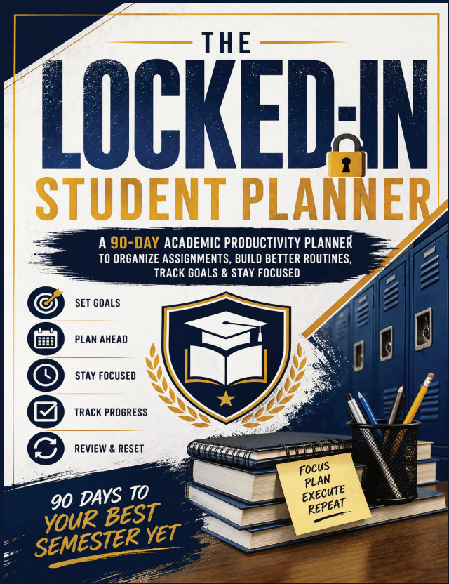The Locked-In Student Planner book cover